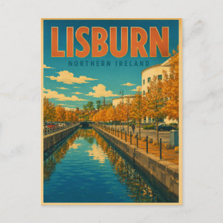 Vintage-Geschenke und Souvenirs aus Lisburn Nordir Postkarte