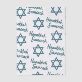 Vintage gestörte Hanukkah Sameach Seidenpapier