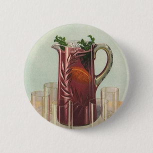 Vintage Getränke und Getränke, Pitcher aus Sangria Button