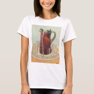 Vintage Getränke und Getränke, Pitcher aus Sangria T-Shirt