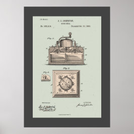 Vintage Gewürzmühle Poster