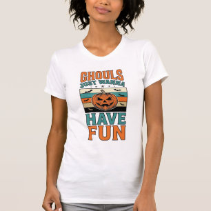 Vintage Ghouls wollen einfach nur Spaß Halloween-S T-Shirt