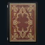 Vintage Gilt Ornamental Book Cover<br><div class="desc">Historisches französisches Buchcover-Design ca. 1908 mit vergoldetem Dekor auf Rostleder. Anmerkung: Skulptierte,  eingravierte,  geprägte und dimensionale Effekte,  geschichtete,  gealterte oder erodierte Erscheinung,  Texturen und Schatten digital erzielt. Das eigentliche Produkt hat eine glatte Oberfläche und die Lederstruktur wird simuliert. Die Hintergrundfarbe kann bearbeitet werden.</div>