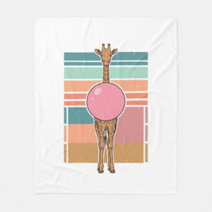 Vintage-Giraffe-Bubblegum-Gravur-Shirt-Design_1 Fleecedecke