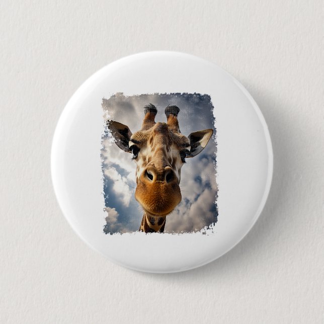 Vintage Giraffe Button (Vorderseite)