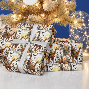 Vintage Giraffe Geschenkpapier