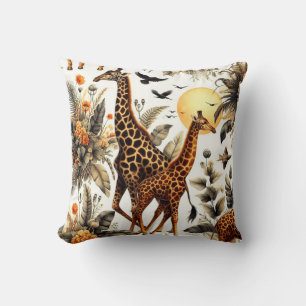Vintage Giraffe Kissen