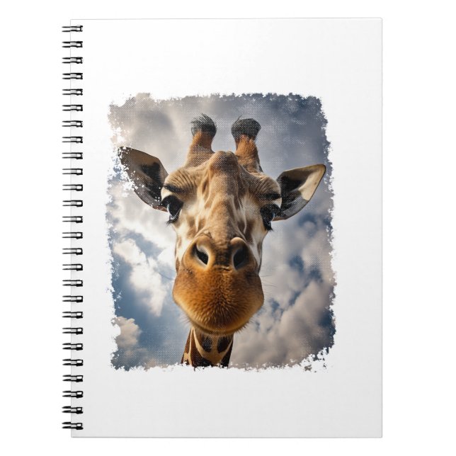 Vintage Giraffe Notizblock (Vorderseite)