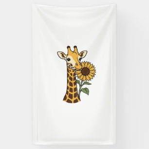 Vintage-Giraffe-Sonnenblume-Vektordesign_1 Banner