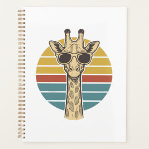 Vintage-Giraffen-Sonnenbrille Retro-Sonnenuntergan Planer