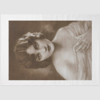 Vintage Girl-Dekoupage der 1920er Jahre Seidenpapier
