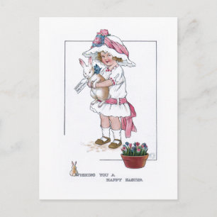 Vintage Girl Postkarte