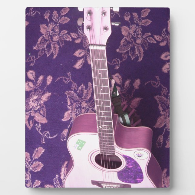 Vintage Gitarre: Afrikanischer Vibe Style Traum Fotoplatte (Vorderseite)
