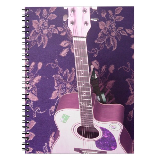 Vintage Gitarre: Afrikanischer Vibe Style Traum Notizblock (Vorderseite)