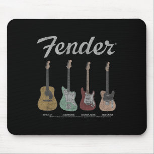 Vintage-Gitarren-Lineup Mousepad