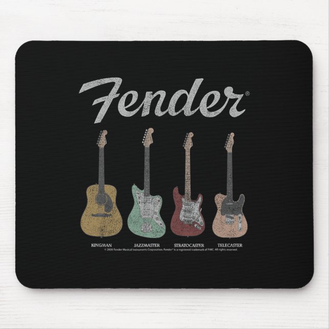 Vintage-Gitarren-Lineup Mousepad (Vorne)
