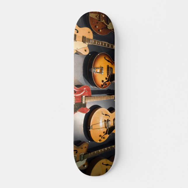 Vintage Gitarren Skateboard (Vorne)