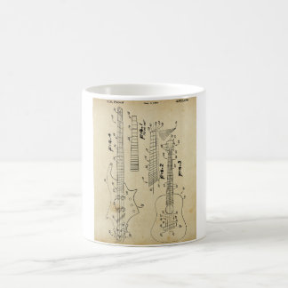 Vintage Gitarren-Tasse Kaffeetasse