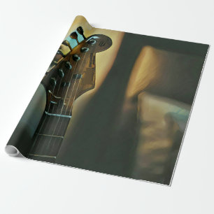 Vintage Gitarrengeschenke Geschenkpapier