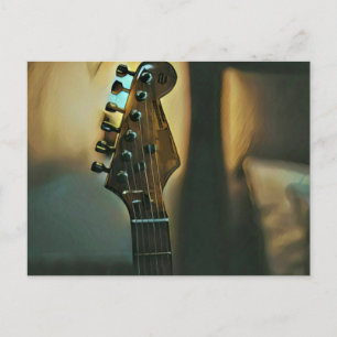 Vintage Gitarrengeschenke Postkarte