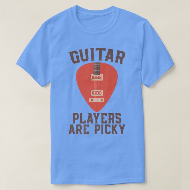 Vintage Gitarrenspieler sind wählbare String-Ins T-Shirt (Design vorne)
