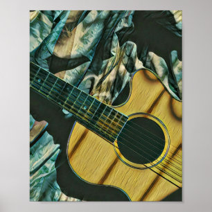 Vintage-Gitarrist Geburtstagsgeschenk Poster