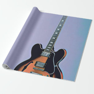 Vintage Gitarrist Geschenkpapier