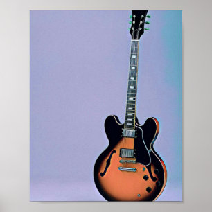 Vintage Gitarrist Poster