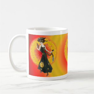 Vintage-Glamour-Girl-Tasse Kaffeetasse