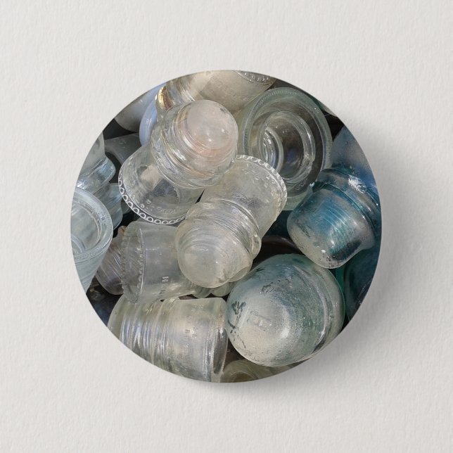 Vintage Glasisolierungen Button (Vorderseite)