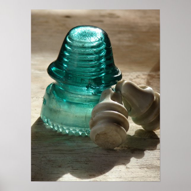 Vintage Glasstromversorgung Poster (Vorne)