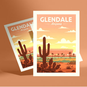 Vintage Glendale Arizona Postkarte
