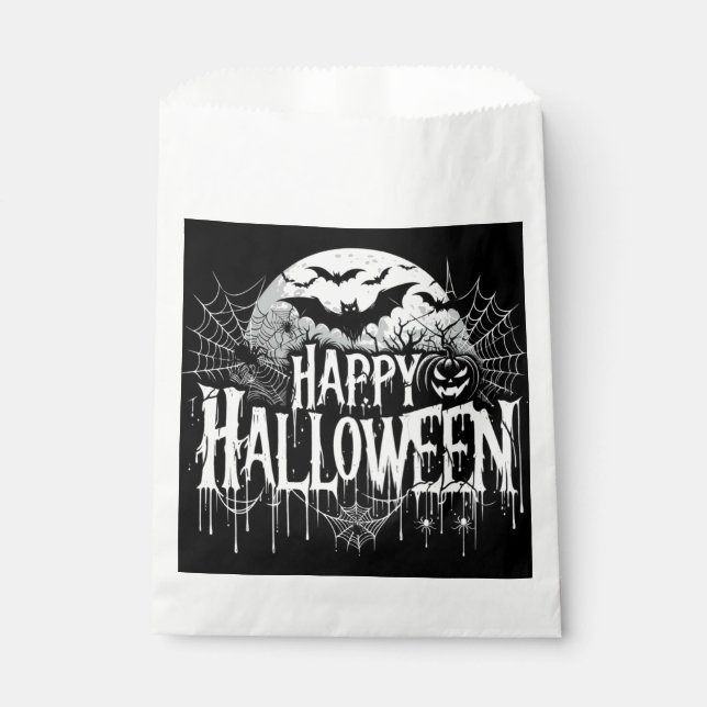 Vintage glückliche Halloween-Kunst Geschenktütchen (Vorderseite)