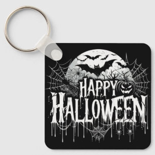 Vintage glückliche Halloween-Kunst Schlüsselanhänger
