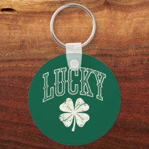 Vintage Glücksklee St. Patricks Tag Schlüsselanhänger