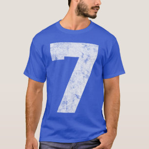 Vintage Glückszahl 7 Geburtstags-Sportsspieler Tra T-Shirt