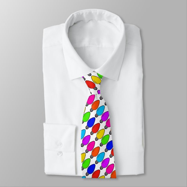 Vintage Glühbirnen Neck Tie Krawatte (Gebunden)