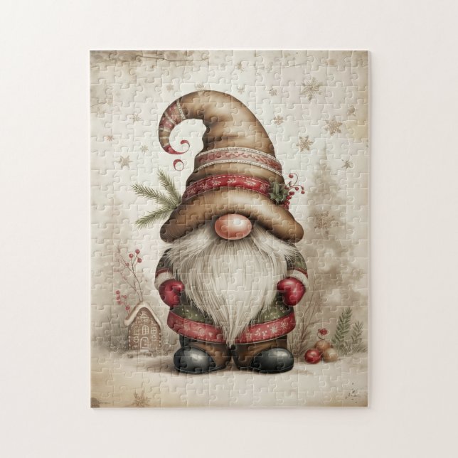 Vintage-Gnom-Puzzle (Vertikal)