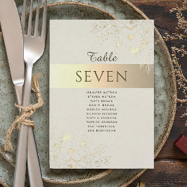 Vintage Gold-Hochzeitstabelle