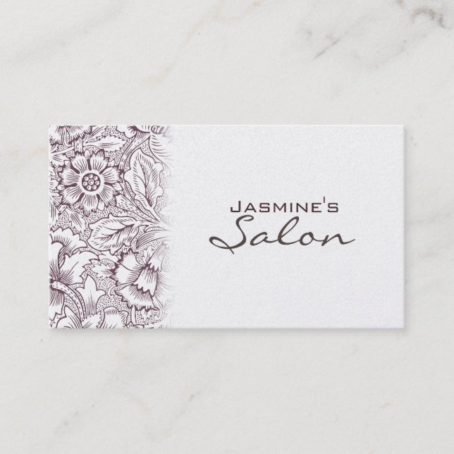 Vintage Gold Salon Termin Business Card (Vorderseite)