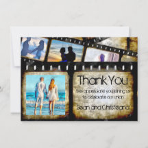 Vintage Gold und schwarzer Filmstreifen Aquarell