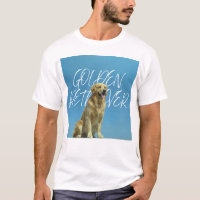 Vintage Golden Retriever Hund Retro Blauer Himmel 