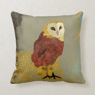 Vintage Golden Ruby Eulen-Mojo-Kissen Kissen