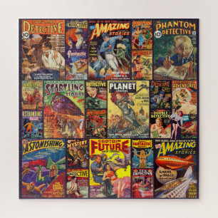 VINTAGE-GOLDENE ÄRA-MAGAZINE JIGSAW-PUZZLE