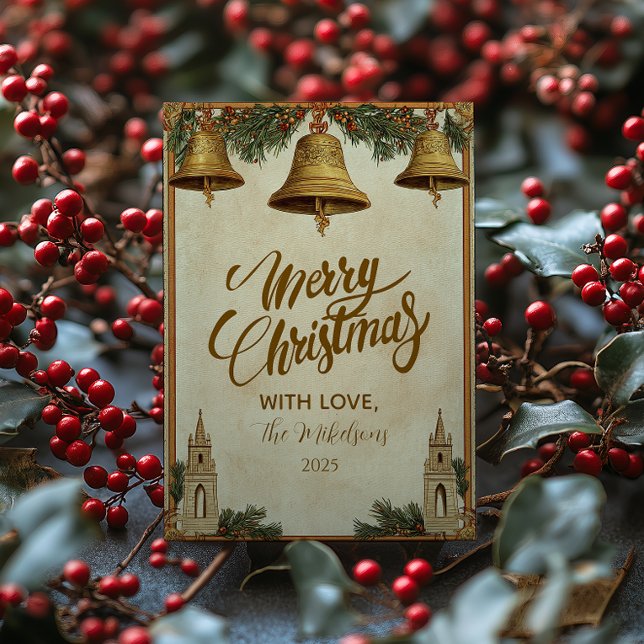 Vintage Goldene Glocken Weihnachten (Von Creator hochgeladen)