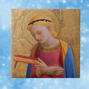 Vintage goldene heilige Figur Fliese