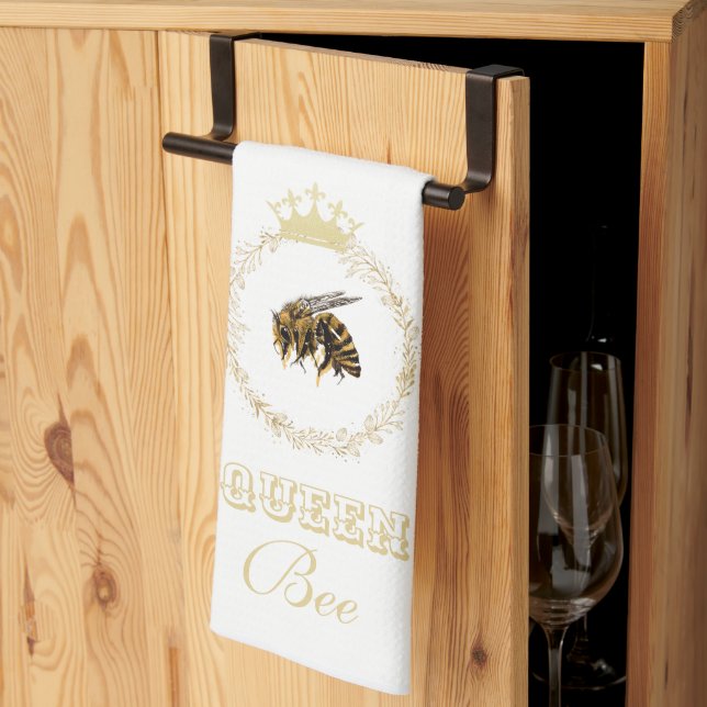 Vintage Goldkönigin Bienenkuche Handtuch (Drittel gefaltet)