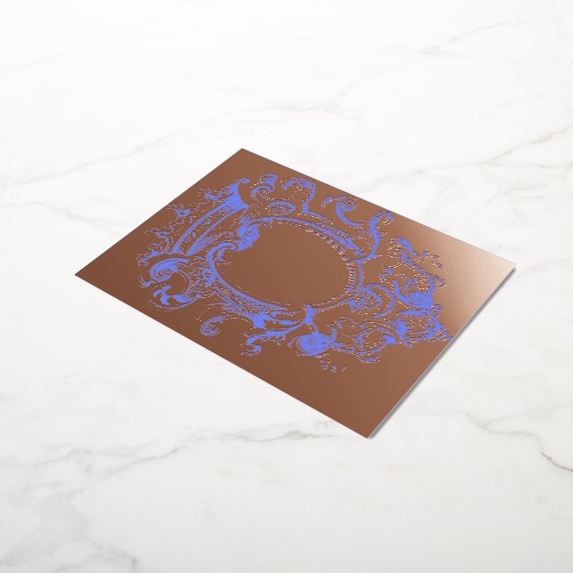 Vintage Goldkronenrahmen - Einladung Postkarte (Gedreht)