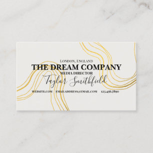 Vintage-Goldmuster Visitenkarte