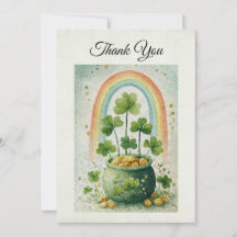 Vintage-Goldtopf und Regenbogen